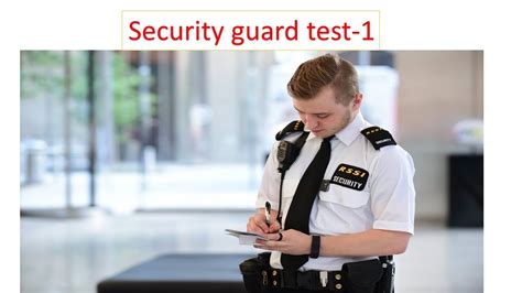 where to take security guard test